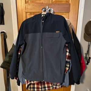 Men's Navy and Gray Windbreaker